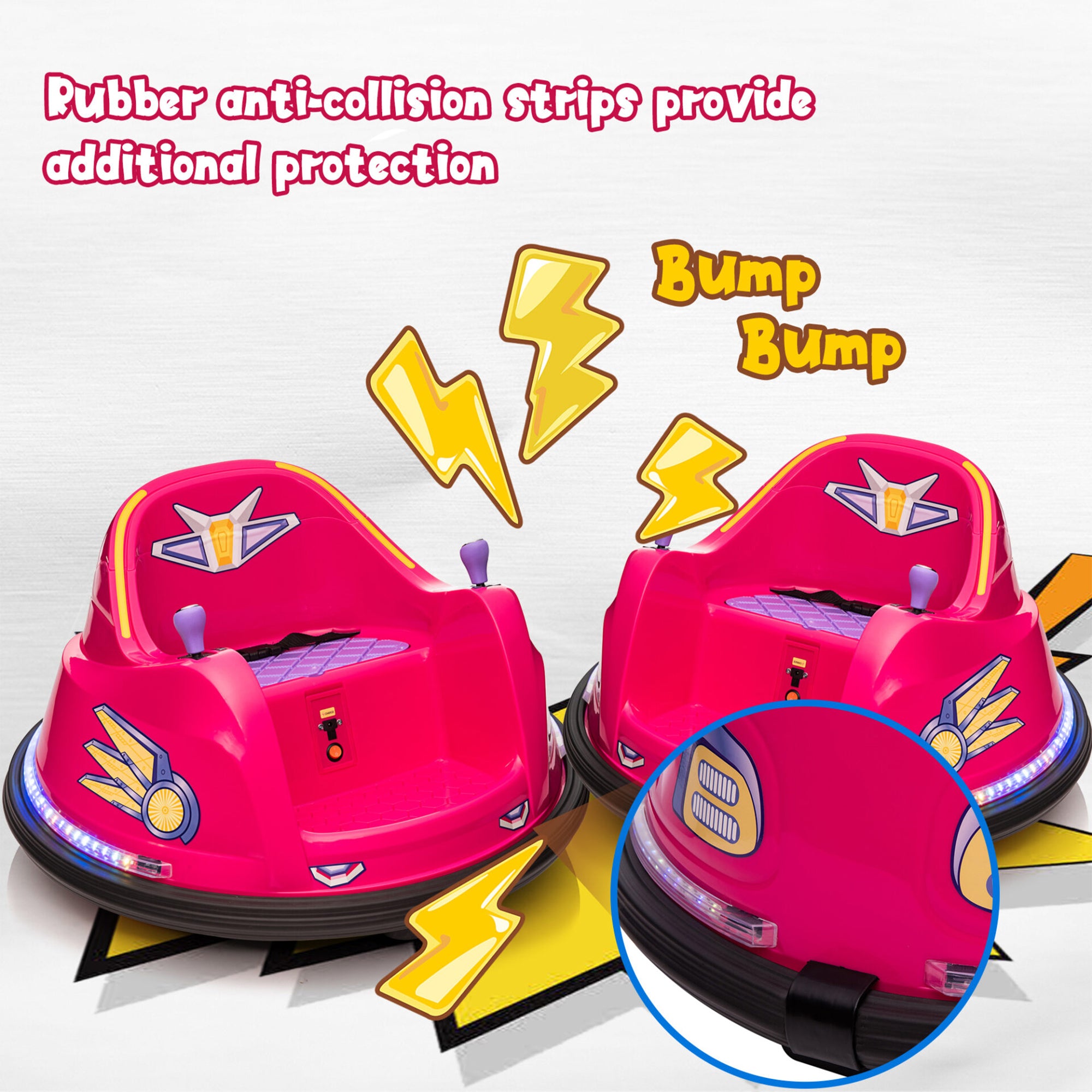 TOBBI 6 Volt Kids Electric Battery Powered Ride On Bumper Car Vehicle (Open Box)