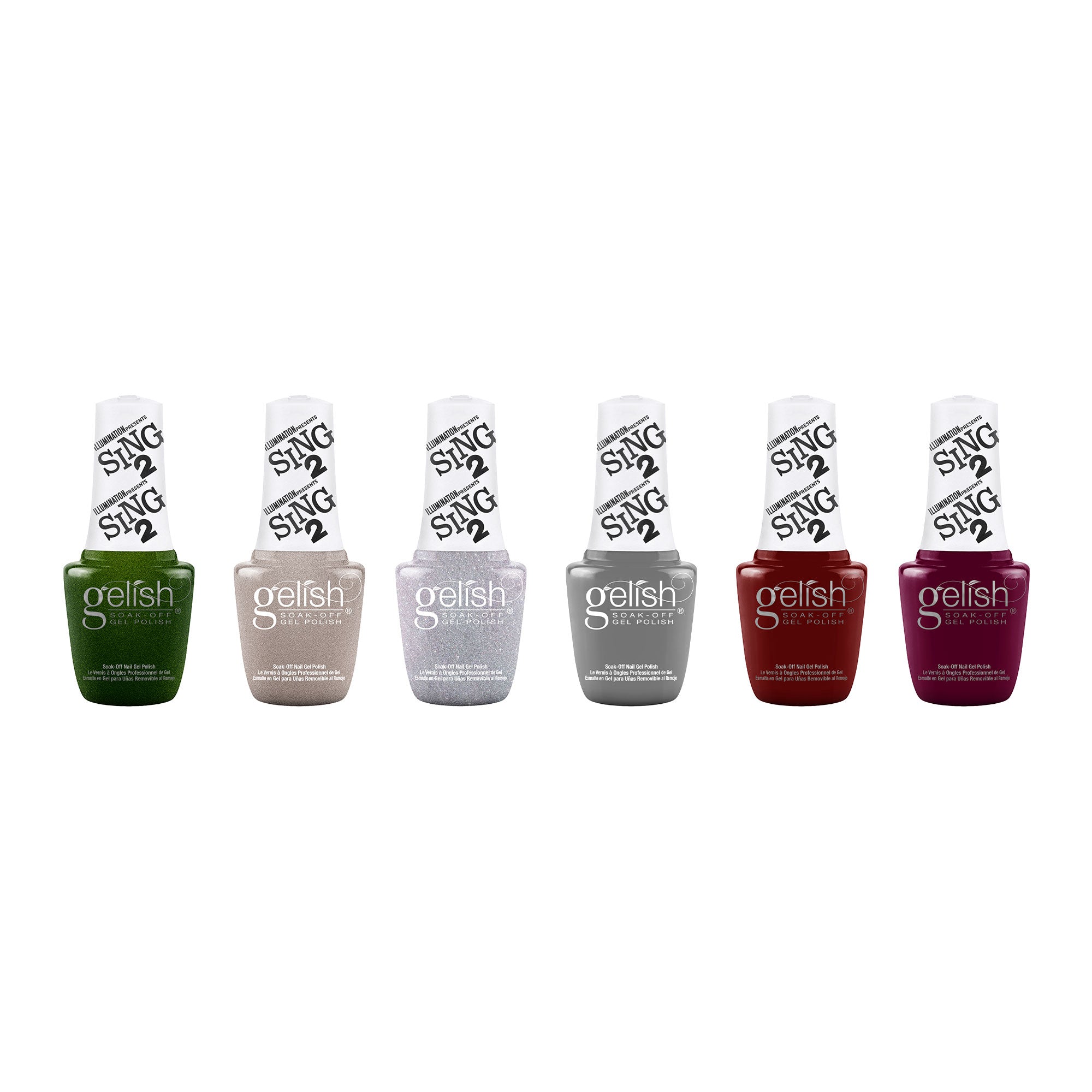 Gelish Nail Curing LED Lamp, Basix Polish Kit, Top Coat Duo, & Winter Sing 2 Set