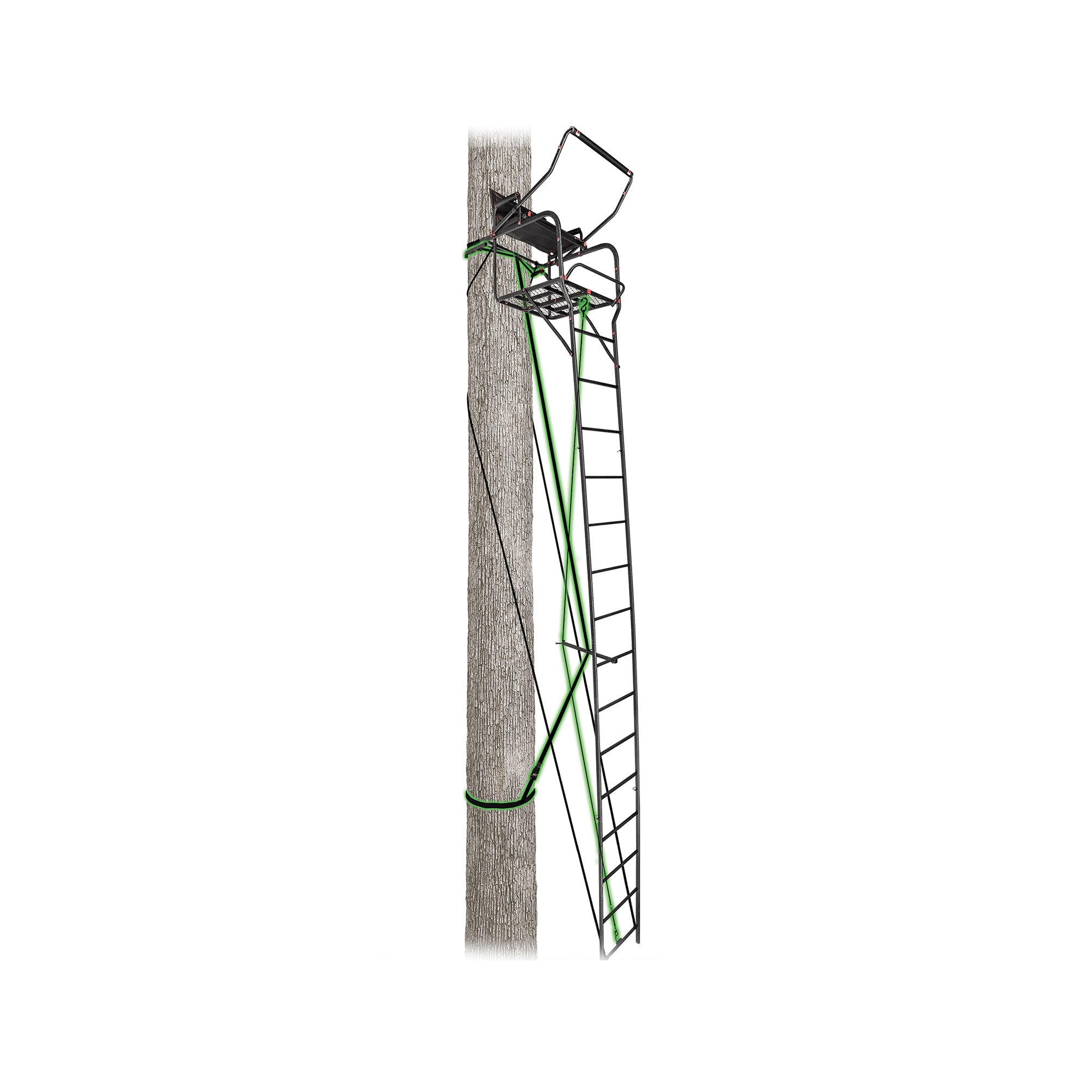 Primal Treestands PVLS-601 Mac Daddy 22 Ft Extra Wide Deluxe Hunting Ladderstand
