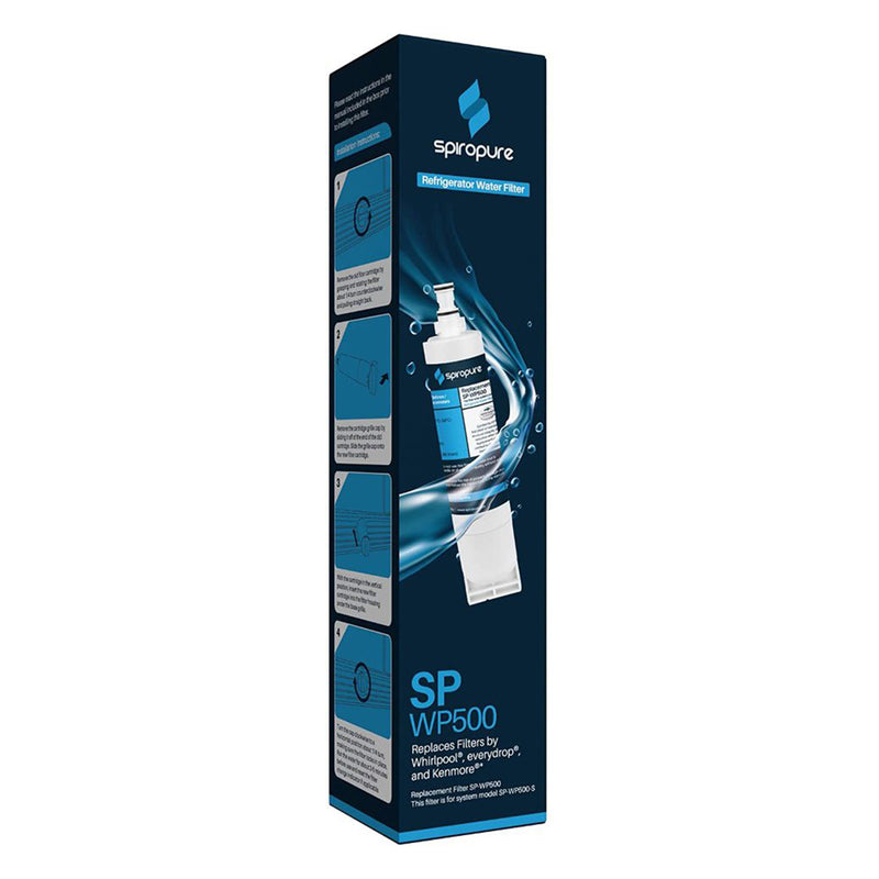 SpiroPure Certified Refrigerator Water Filter Replacement, 3 Pack (Open Box)