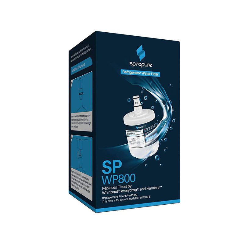 SpiroPure SP-WP800-3PK Certified Refrigerator Water Filter Replacement, 3 Pack