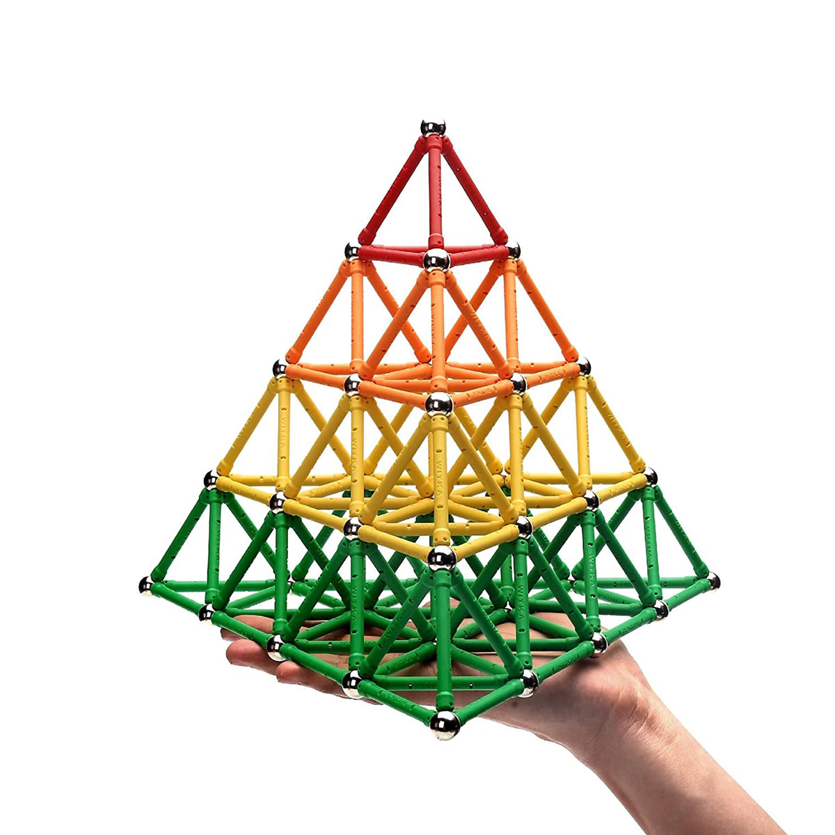WITKA Magnetic Building Sticks for Spatial Brain Training for Kids, 200 Pieces