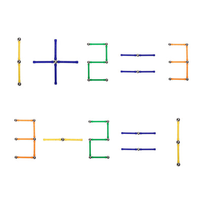 WITKA Magnetic Building Sticks for Spatial Brain Training for Kids, 200 Pieces