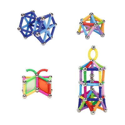 WITKA Magnetic Building Sticks for Brain Training, 230 Pieces (Open Box) - VMInnovations