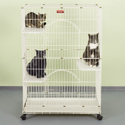 ProSelect 48" Foldable Cat Cage w/ Dual Doors & Adjustable Perches (Open Box)