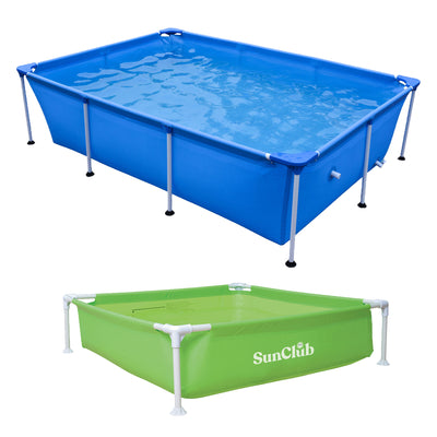 JLeisure 8.5 x 6 Ft Above Ground Steel Frame Pool and 48 x 13 In Swimming Pool - VMInnovations