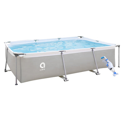 JLeisure 10x6.5 Ft Above Ground Swimming Pool & Clean Plus Handheld Pool Vacuum - VMInnovations