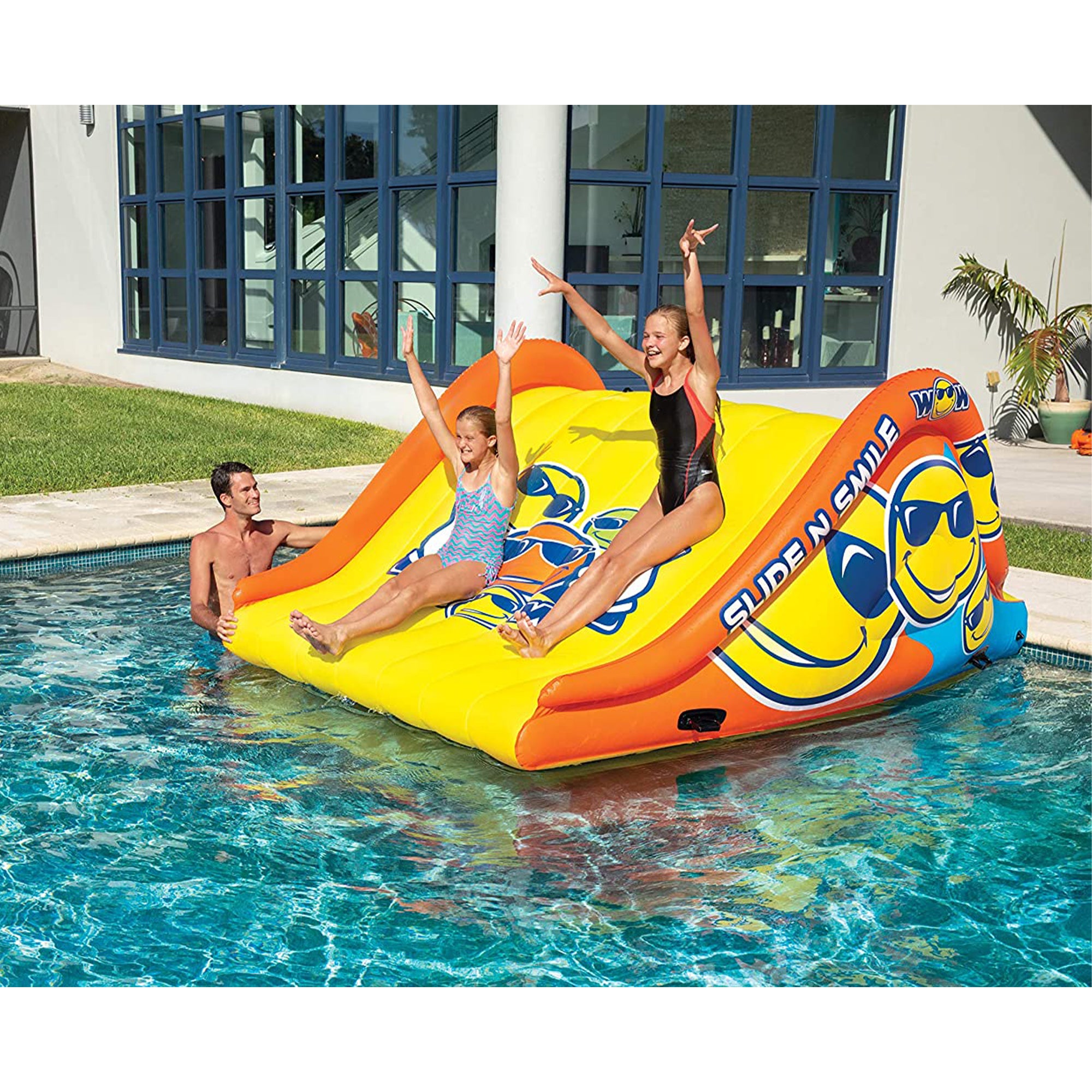 WOW Watersports 19-2210 Slide N Smile 9 Foot Long 2 Lane Waterslide (For Parts) - VMInnovations