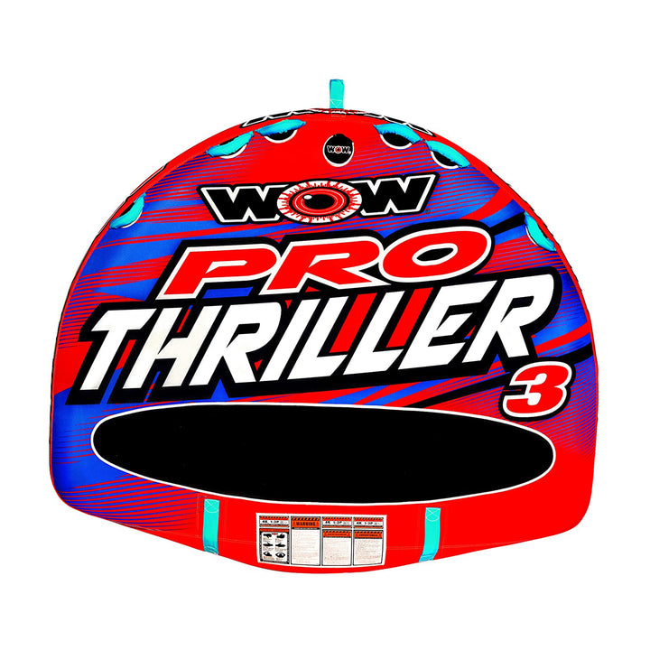 Super Thriller Pro Series 3 Person Inflatable Towing Tube, Red (Used) - VMInnovations