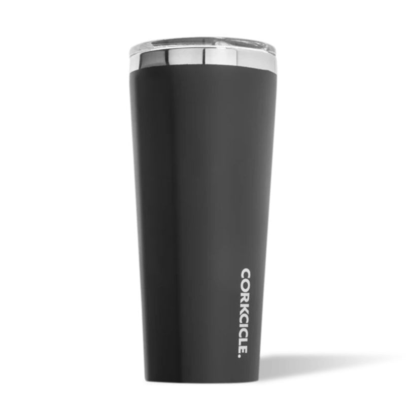 Corkcicle Classic 24 Ounce Stainless Steel Insulated Tumbler w/ Lid, Matte Black