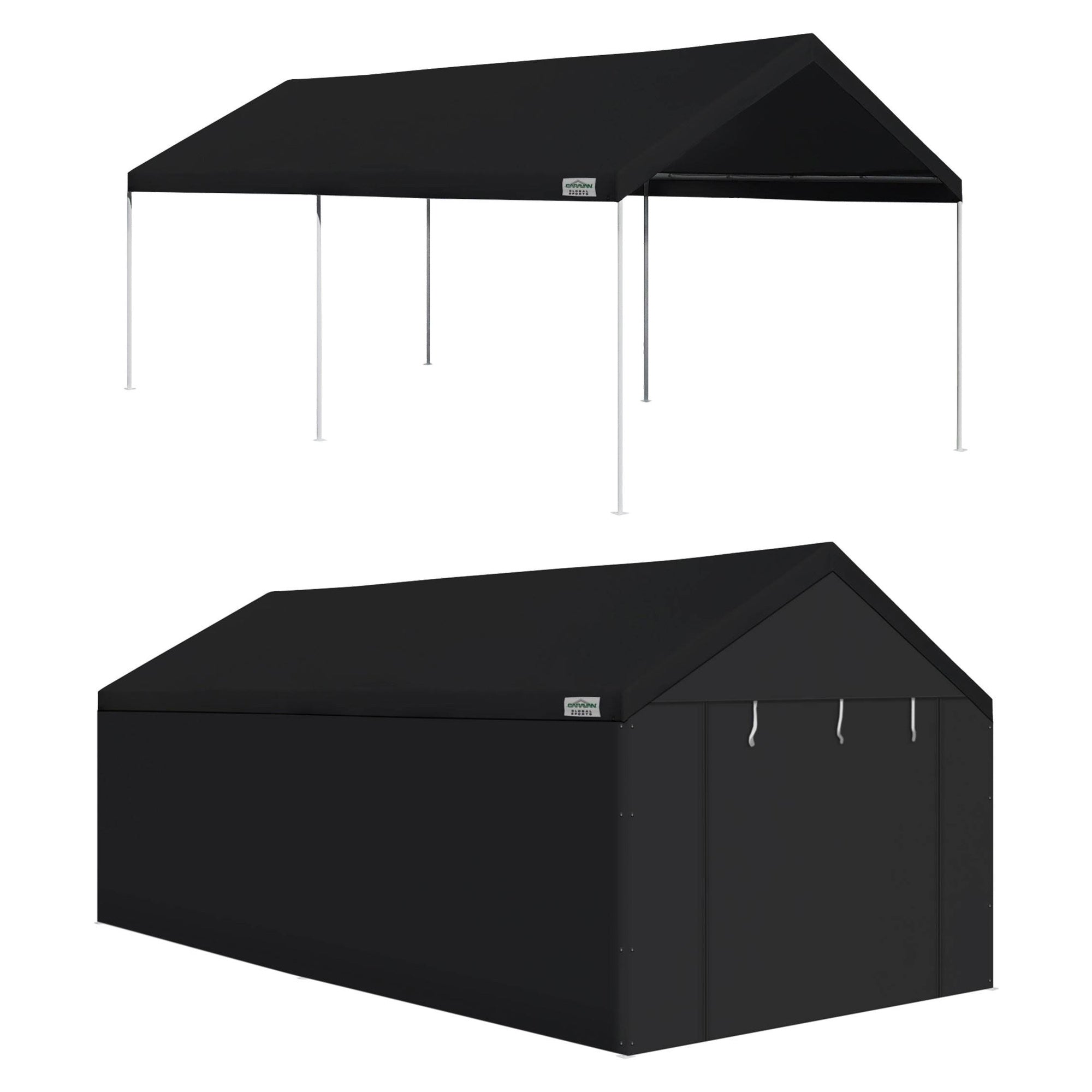 Caravan Canopy Domain 10 x 20' Straight Leg Instant Canopy Tent Set w/Sidewalls - VMInnovations