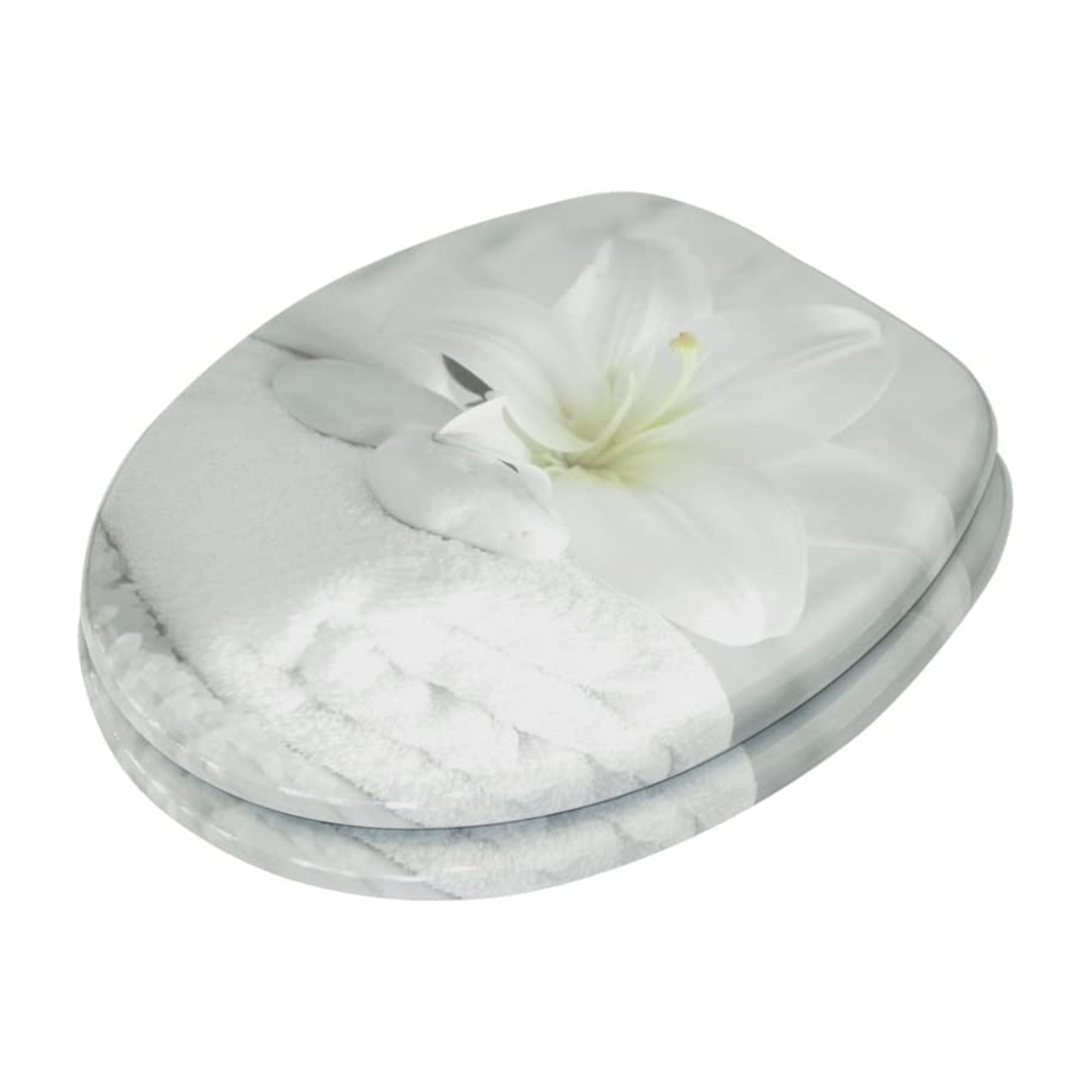 Sanilo 105 Round Soft Close Molded Wood Toilet Seat, Good Feeling (Used) - VMInnovations