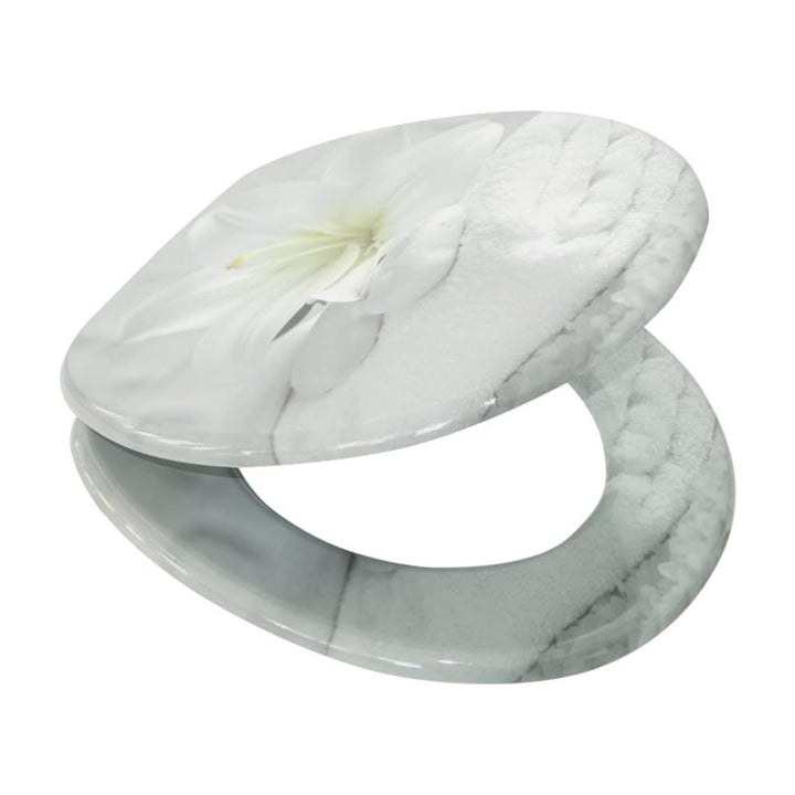 Sanilo 105 Round Soft Close Molded Wood Toilet Seat, Good Feeling (Used)