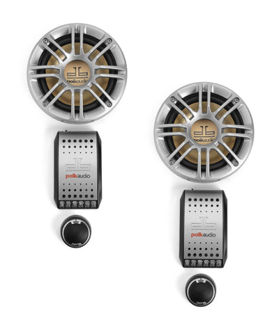2) POLK AUDIO DB5251 5.25" 250W Car Marine Component Speaker Pair (Open Box)