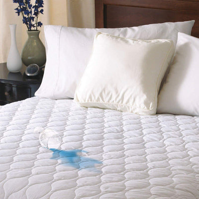 Sunbeam Full Size Waterproof Heated Mattress Pad with 10 Heat Settings, White