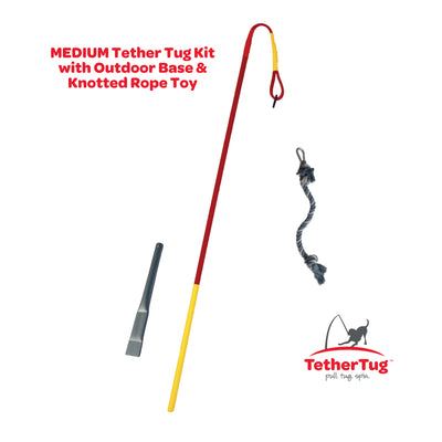 Tether Tug Interactive Outdoor Pole Rope Toy for Medium Dogs Under 70 lbs (Used)