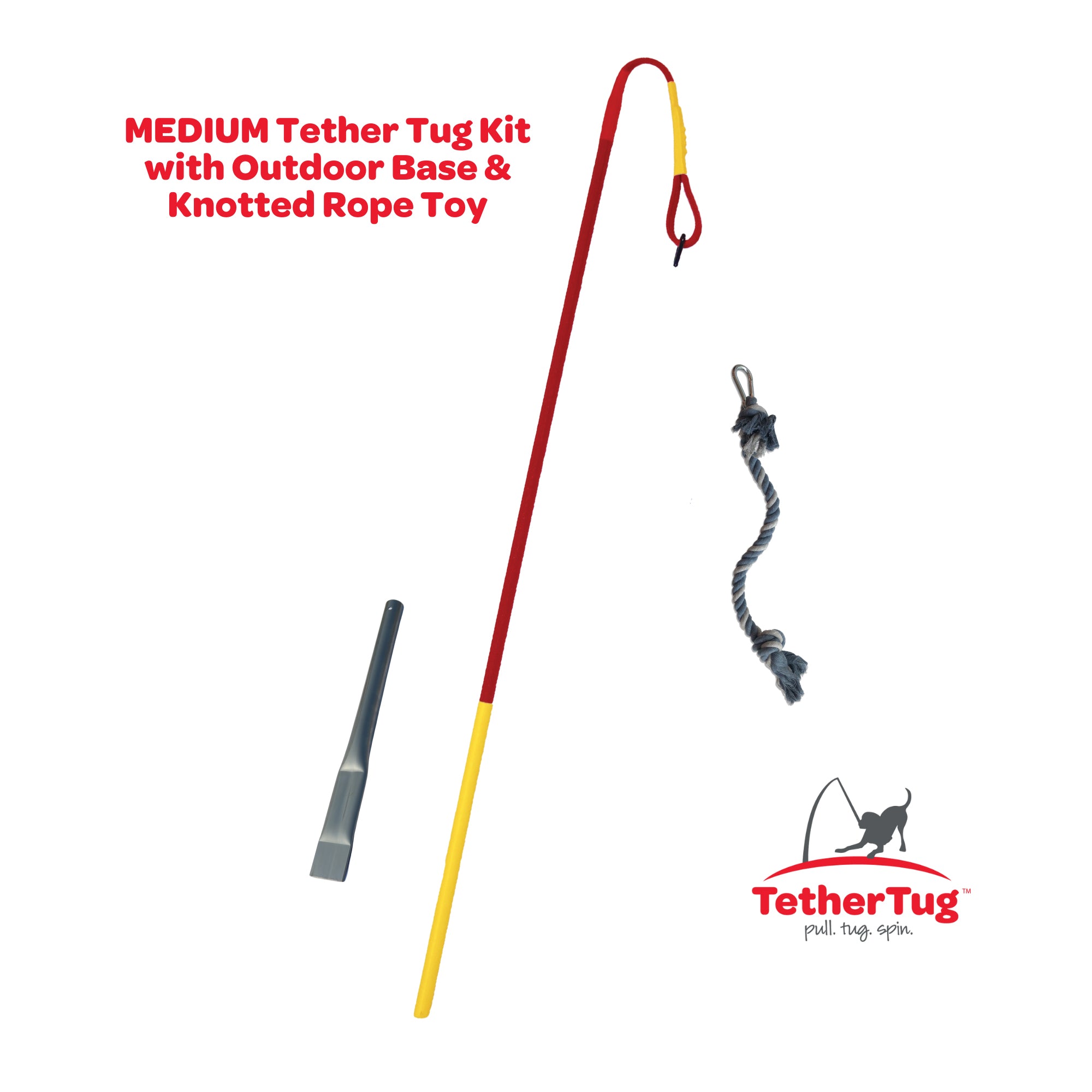 Tether Tug Interactive Outdoor Pole Rope Toy for Medium Dogs (For Parts)