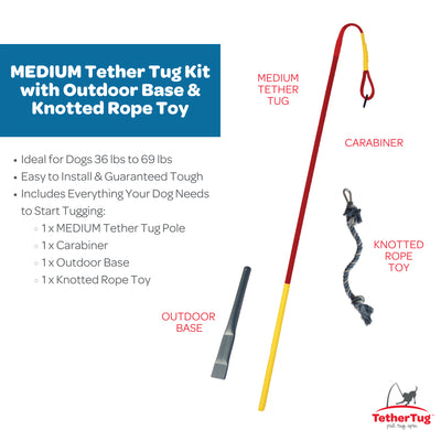 Tether Tug Interactive Outdoor Pole Rope Toy for Medium Dogs (For Parts)
