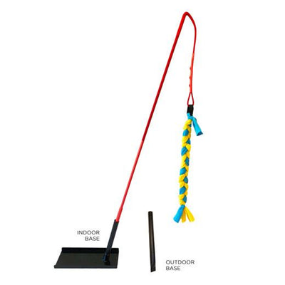 Tether Tug Interactive Indoor Pole Rope Bite Toy for Medium Dogs, Multicolor