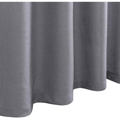 JINCHAN Semi Sheer 54 x 95" Grommet Floral Embroidery Curtains, Gray (Open Box)