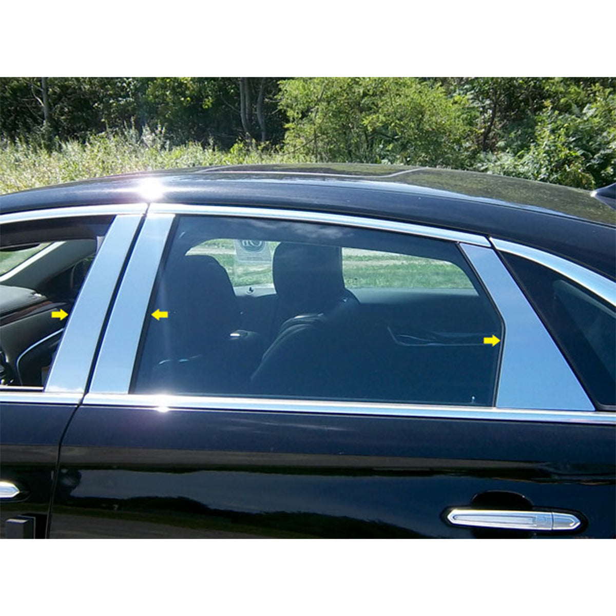 Quality Auto 6 Pcs Stainless Steel Pillar Post Trim for Cadillac XTS (Open Box)