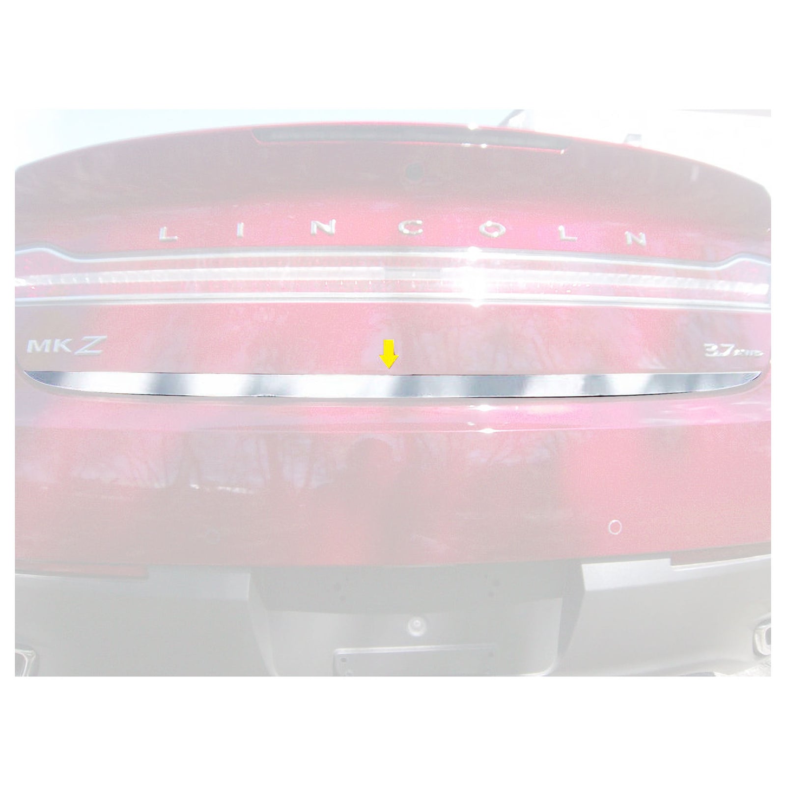 QAA RD53630 1 Piece Stainless Steel Rear Deck Trunk Trim for Lincoln MKZ, Chrome - VMInnovations