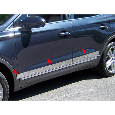QAA TR55640 3 Piece Stainless Steel Tail Light Ring Accent Kit for Lincoln MKC - VMInnovations