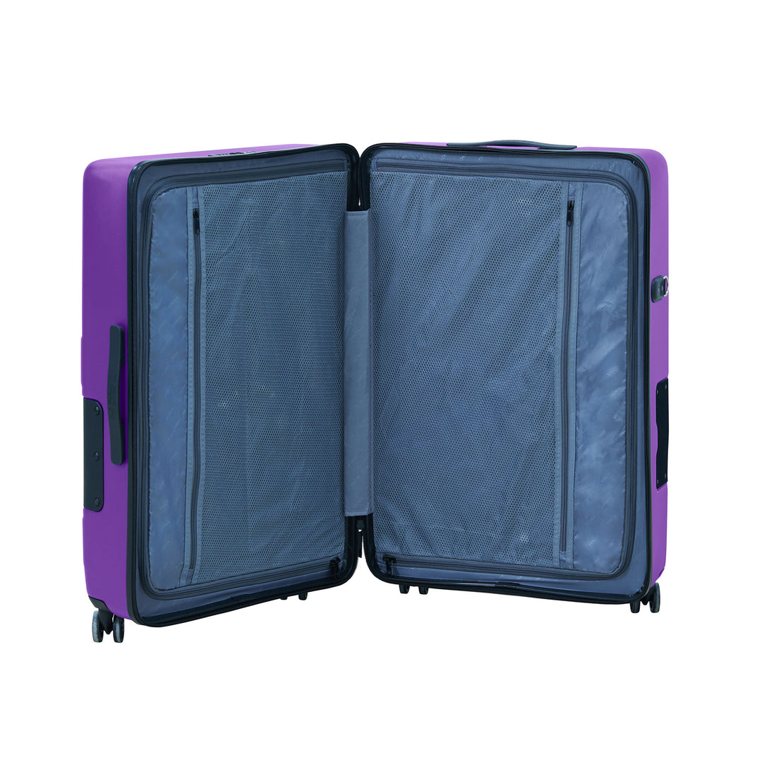 TACH V3 Connectable 3 Piece Hard Shell Spinner Suitcase Set, Purple (Used)