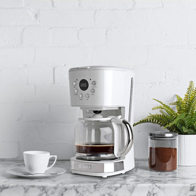 Haden Heritage Toaster, Kettle, Coffee Maker, Microwave, and Blender Set, White