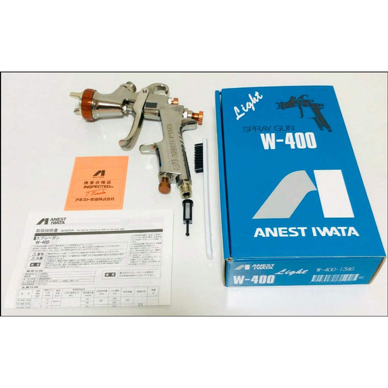 Anest Iwata W-400-134G Gravity 1.3 MM Bellaria Paint Spray Gun, No Cup (Used)