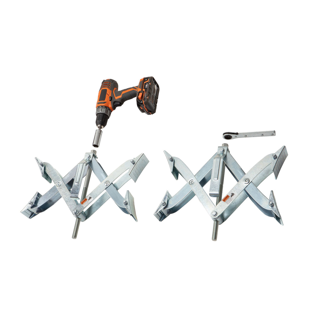 PoleStar 10201099 XX Chock Stabilizer for Tandem Axle RV and Cargo Trailers, 2pk - VMInnovations