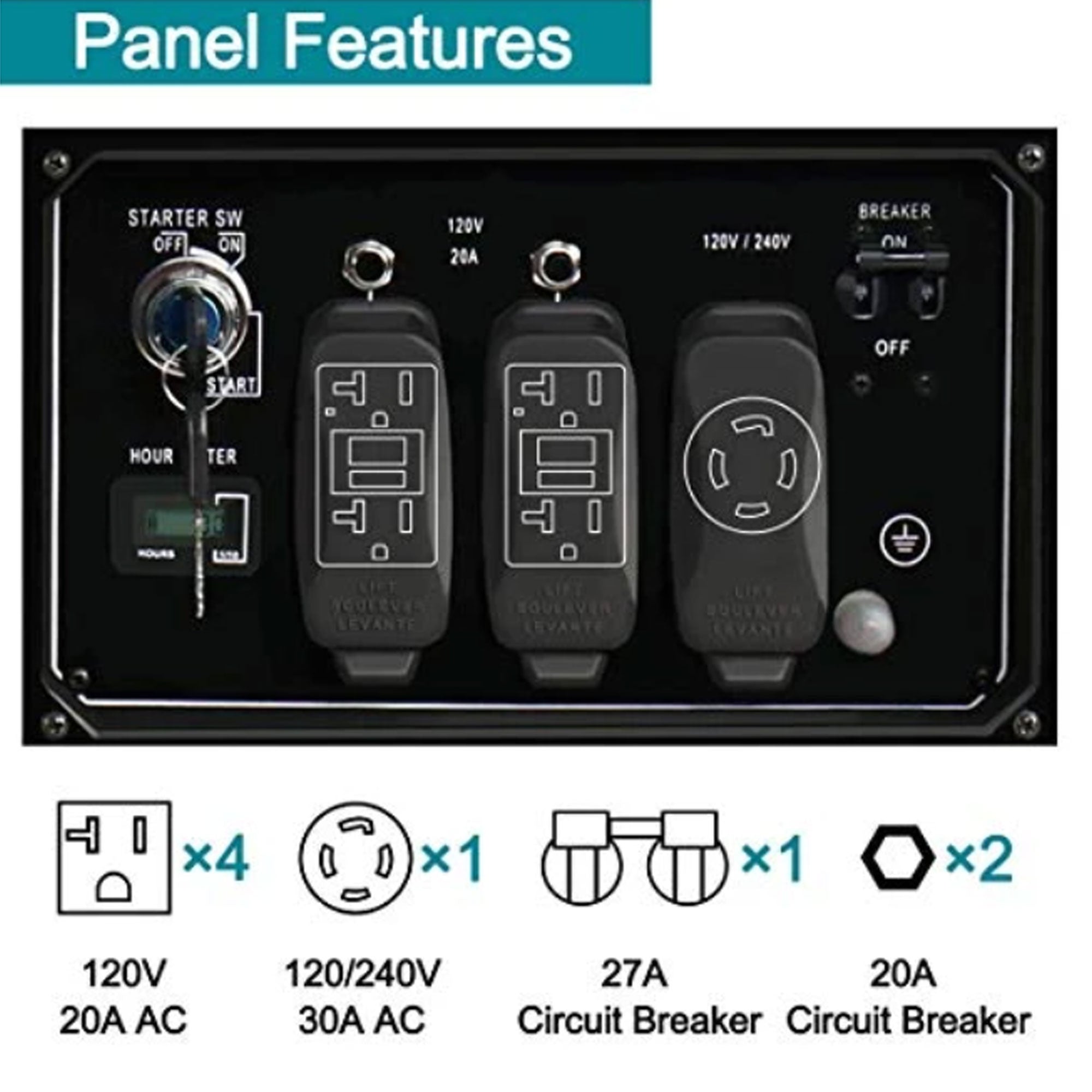 Togo Power Gasoline Powered Portable Generator 8000 Watt Remote Electric Backup - VMInnovations