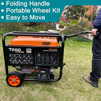 Togo Power Gasoline Powered Portable Generator 8000 Watt Remote Electric Backup - VMInnovations