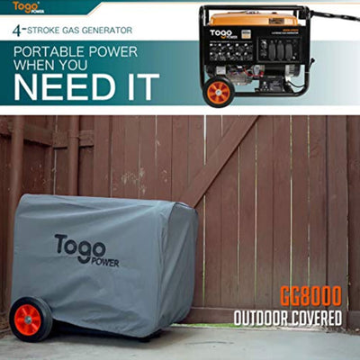 Togo Power Gasoline Powered Portable Generator 8000 Watt Remote Electric Backup - VMInnovations