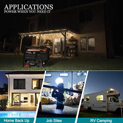 Togo Power Gasoline Powered Portable Generator 8000 Watt Remote Electric Backup - VMInnovations