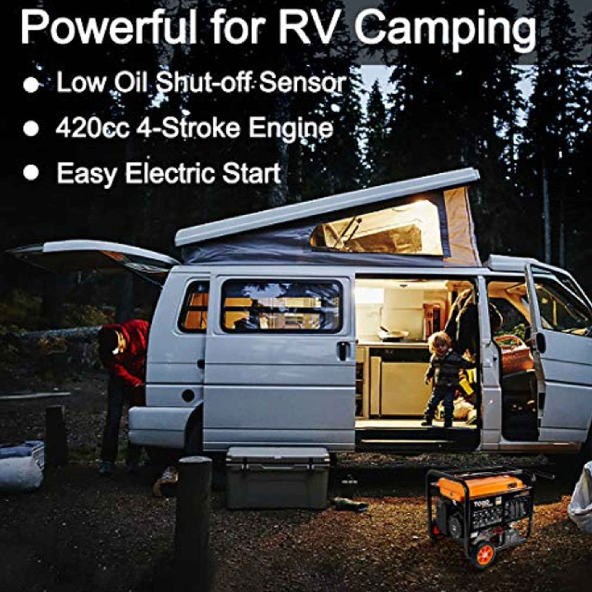 Togo Power Gasoline Powered Portable Generator 8000 Watt Remote Electric Backup - VMInnovations
