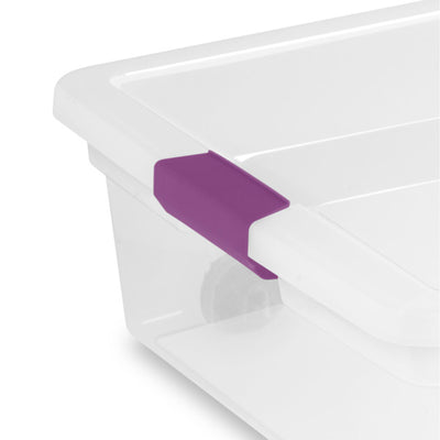 Sterilite 60 Quart ClearView Latch Lid Wheeled Underbed Organization Storage Box