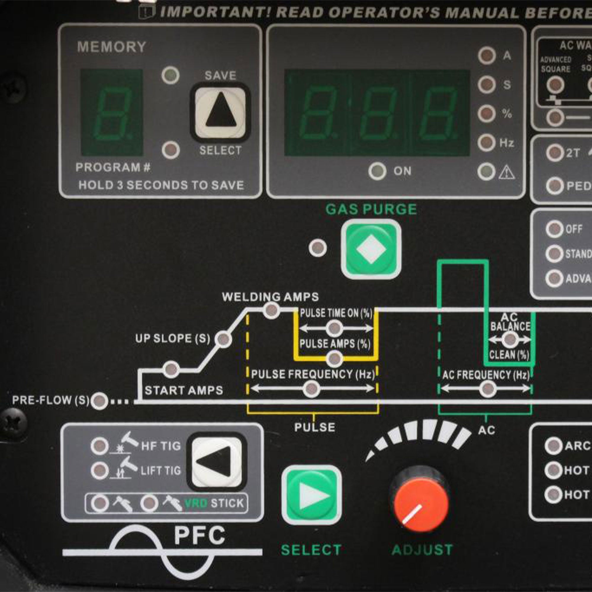 Everlast PowerTIG 210EXT Portable Digital AC/DC TIG Stick Pulse Inverter Welder