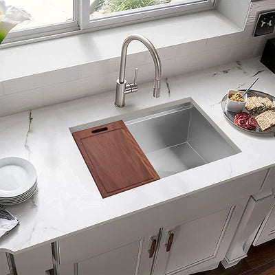 HausinLuck 30" Stainless Steel Workstation Kitchen Sink, Undermount, (Used) - VMInnovations