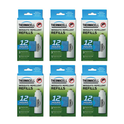 Thermacell 12-Hr Mosquito Repeller Refill w/ 3 Mats & 1 Fuel Cartridge (6 Pack)