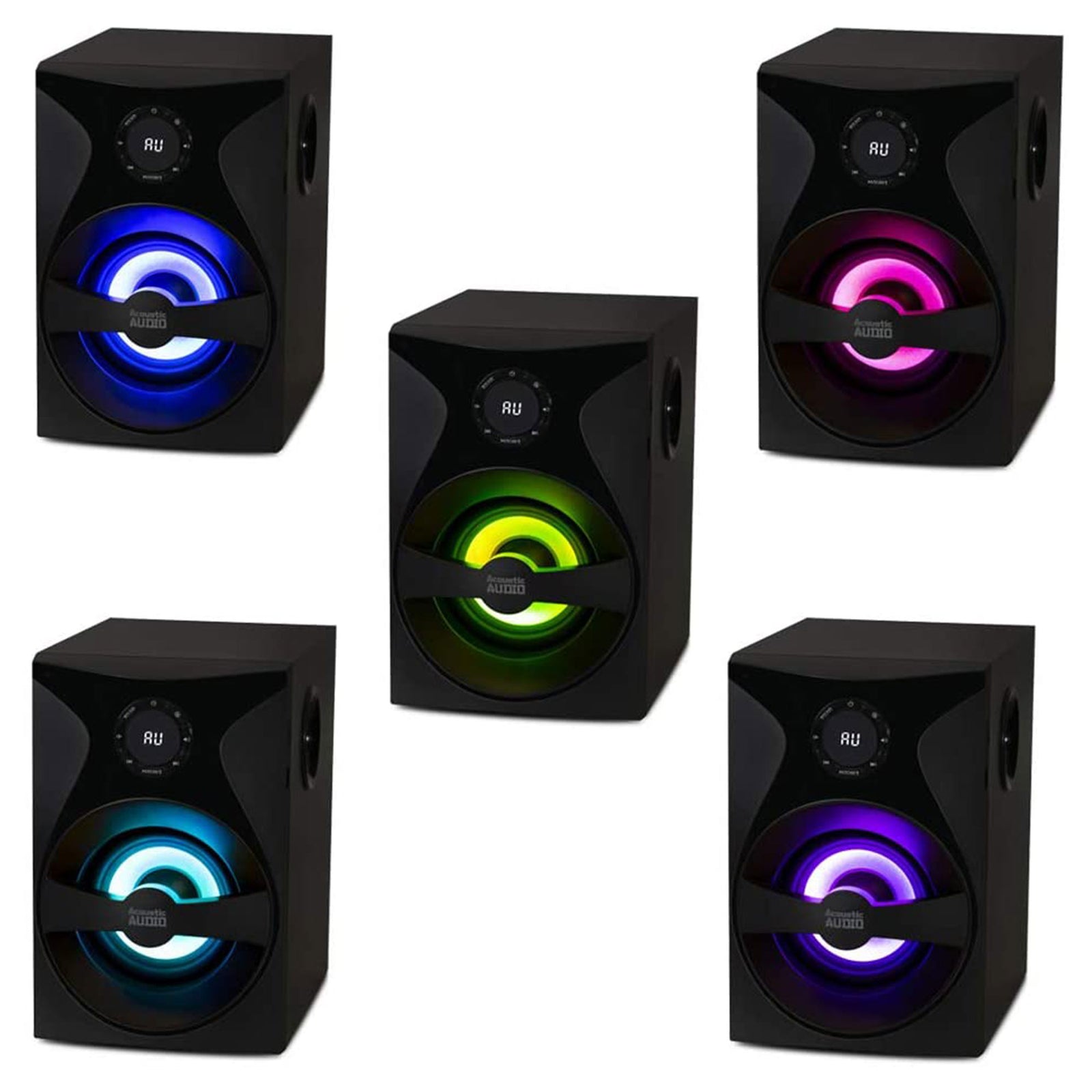 Acoustic Audio by Goldwood 6 Pc Surround Sound System Home Theater (For Parts) - VMInnovations