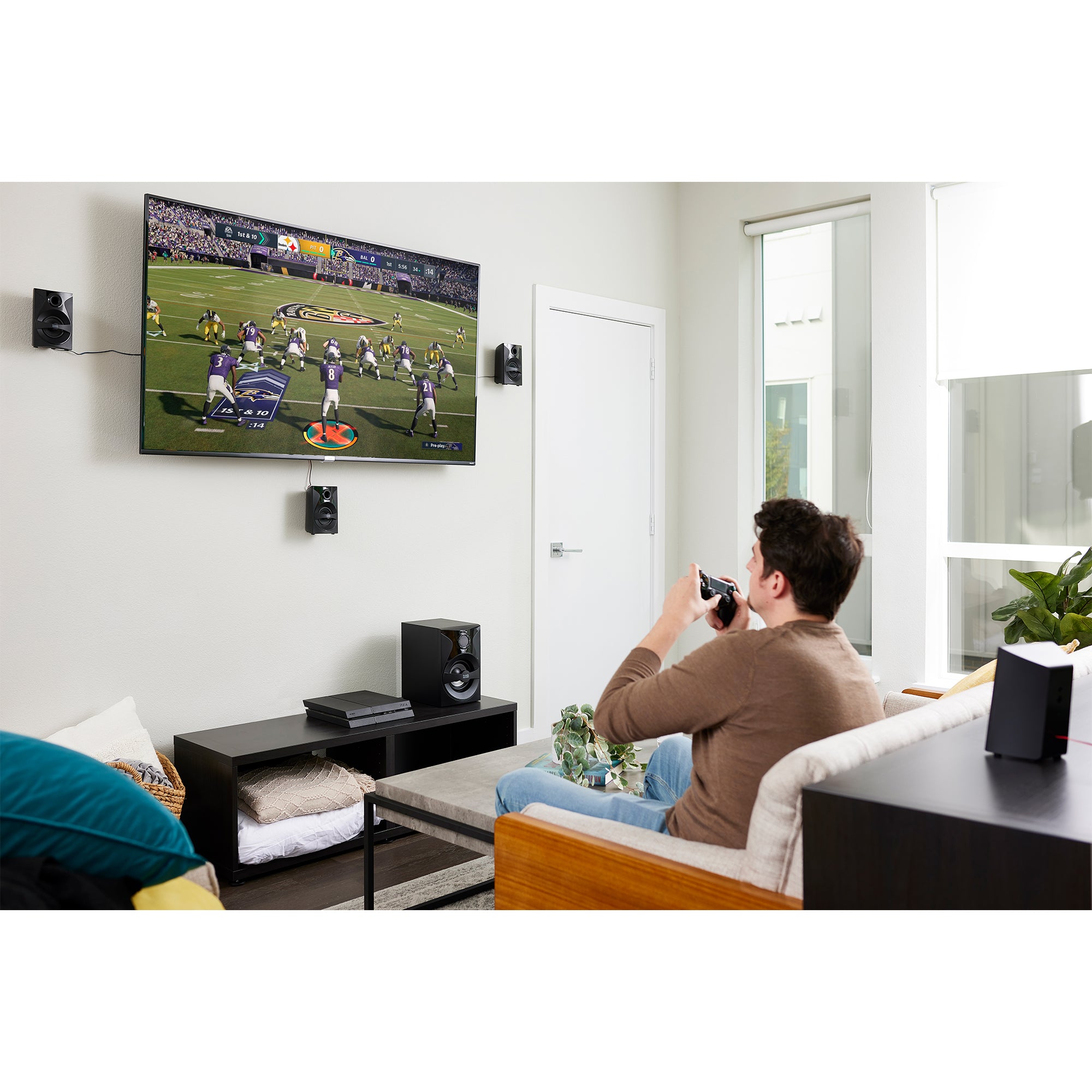 Acoustic Audio by Goldwood 6 Pc Surround Sound System Home Theater (For Parts) - VMInnovations