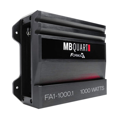 MB Quart FA1-1000.1 Formula Monoblock Class D 1,000W Car Audio Amplifier, Black