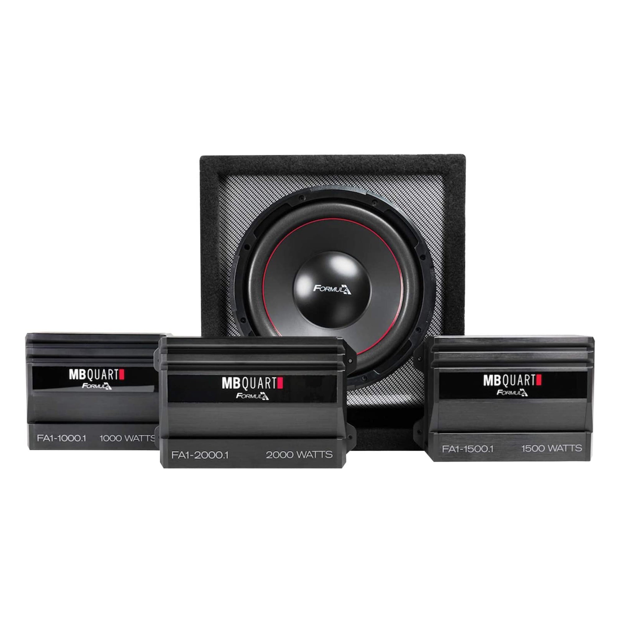MB Quart 400W 8" Subwoofer, 1,000W Monoblock Amplifier, & Soundstorm Wiring Kit