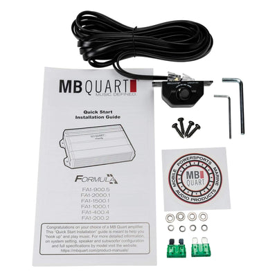 MB Quart 400W 8" Subwoofer, 1,000W Monoblock Amplifier, & Soundstorm Wiring Kit