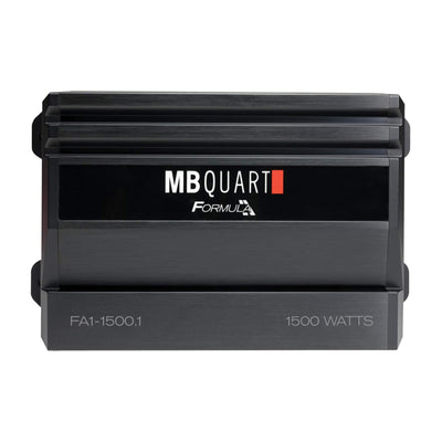 MB Quart 400W 12" Subwoofer (2 Pack), 1,500W Monoblock Amp, & AKS8 Wiring Kit - VMInnovations