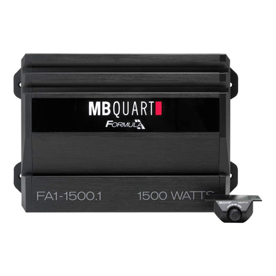 MB Quart FA1-1500.1 Formula Monoblock Class D 1,500W Car Audio Amplifier, Black