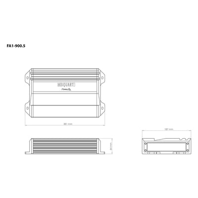 MB Quart Car Amp w/ Maxxsonics 2-Way Speakers 2-Pack & Soundstorm AKS8 Wire Kit - VMInnovations