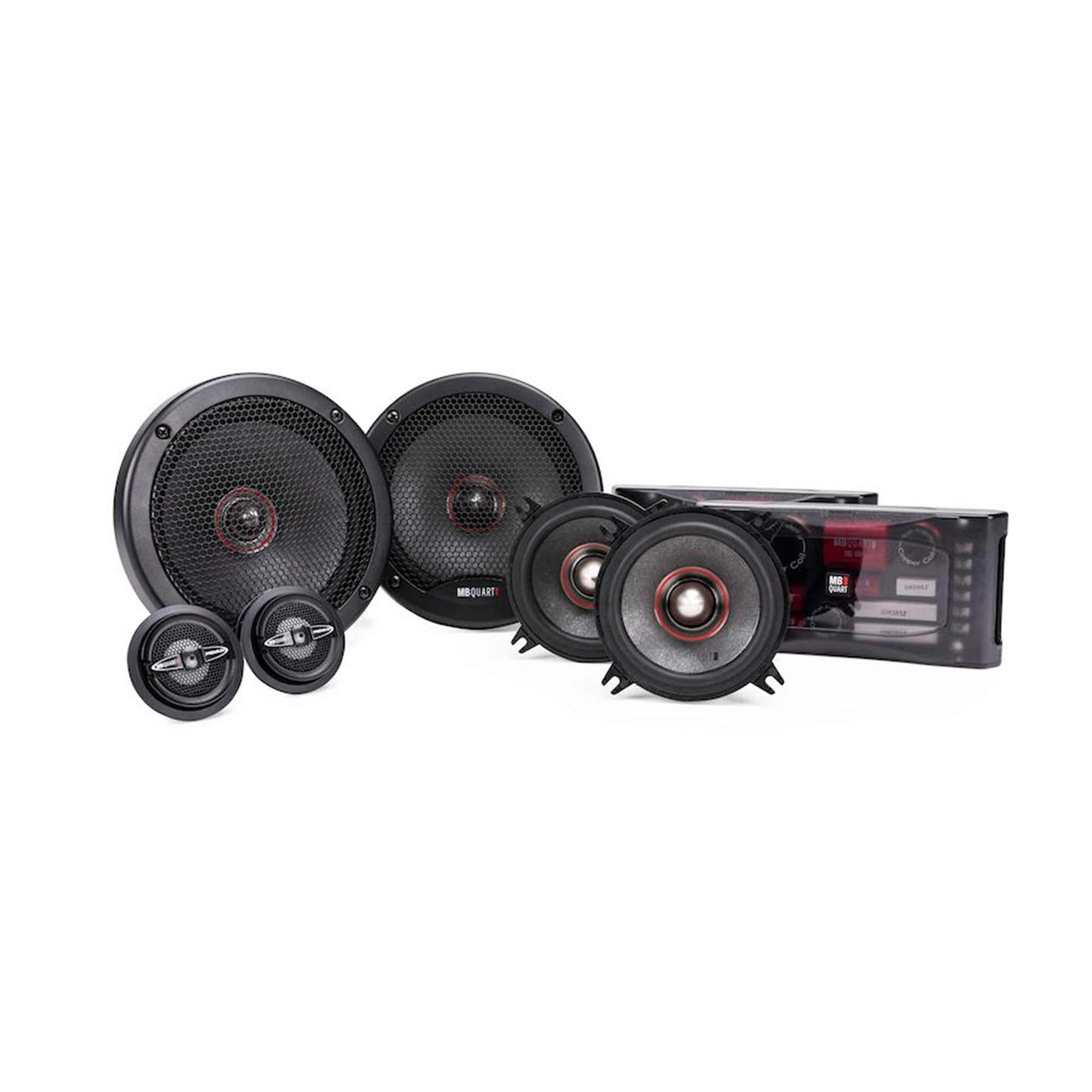 MB Quart Premium 6.5in 400 Watt 3 Way Component Mobile Speaker System (Open Box)