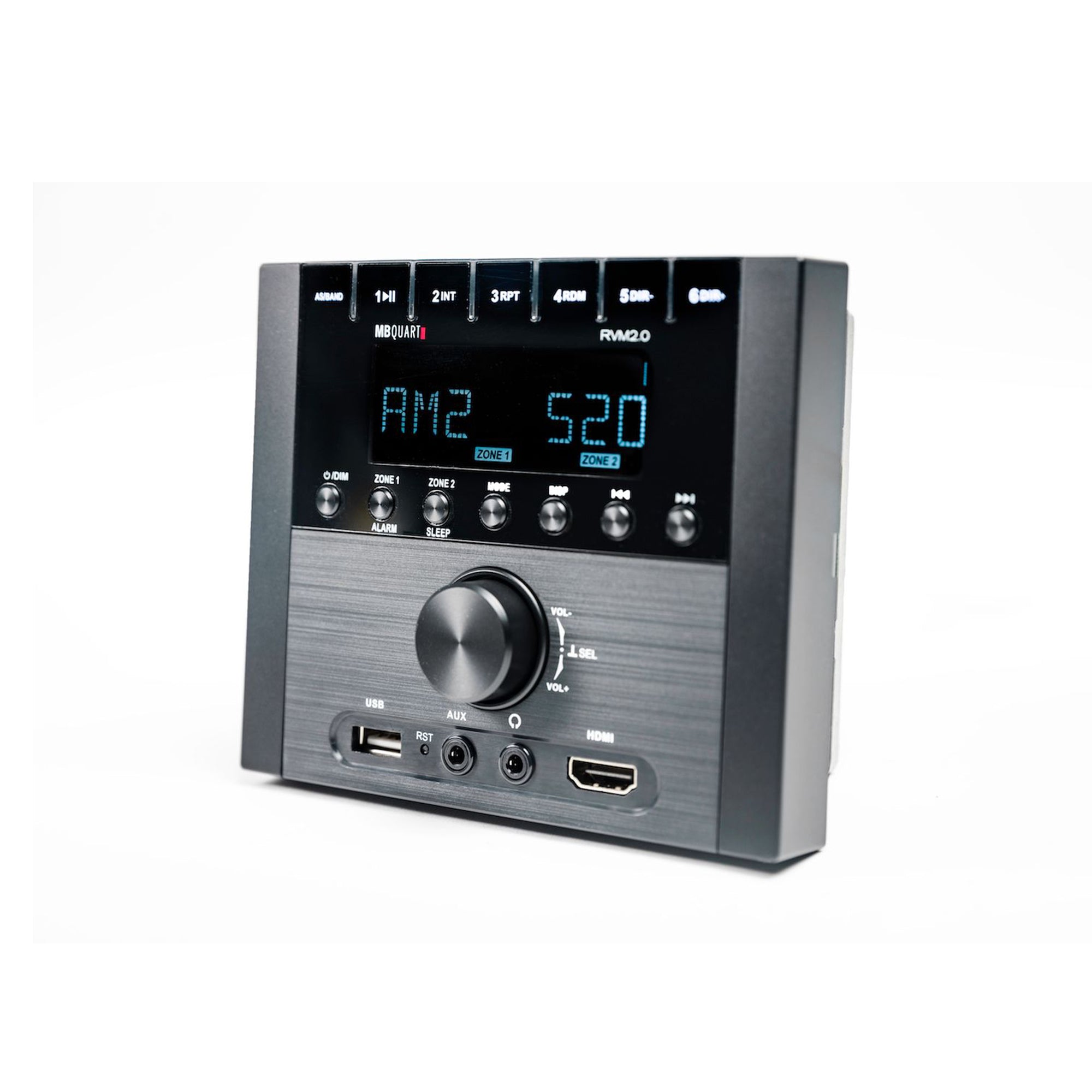 MB Quart RVM2.0 RV In Dash Compact Mechless Source Unit with AM/FM and Bluetooth